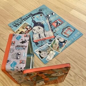 Thomas the Train metal lunchbox storage box + Puzzle